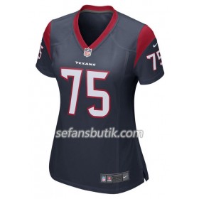 Houston Texans Tröjor Vince Wilfork 75 Nike Blå - Dame